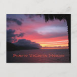 postcard of the sunset in Puerto Vallarta, Mexico