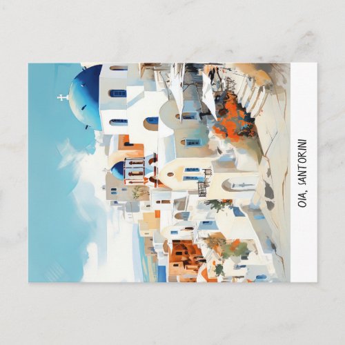 Postcard Oia Santorini