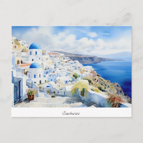 Postcard Oia Santorini