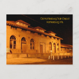 Postcard Old Hattiesburg Train Depot Hattiesbur...