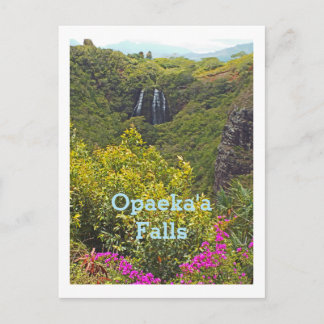POSTCARD, "OPAEKA'A FALLS (KAUAI, HAWAII) POSTCARD