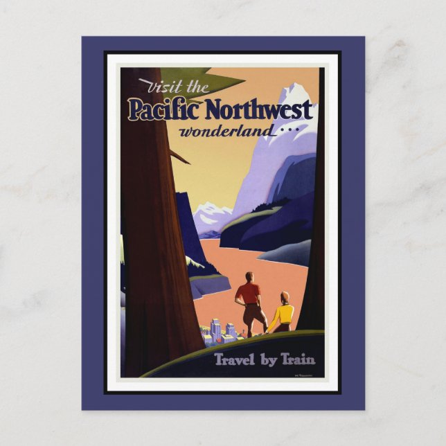 Postcard Pacific Northwest Greetings Vintage (Front)