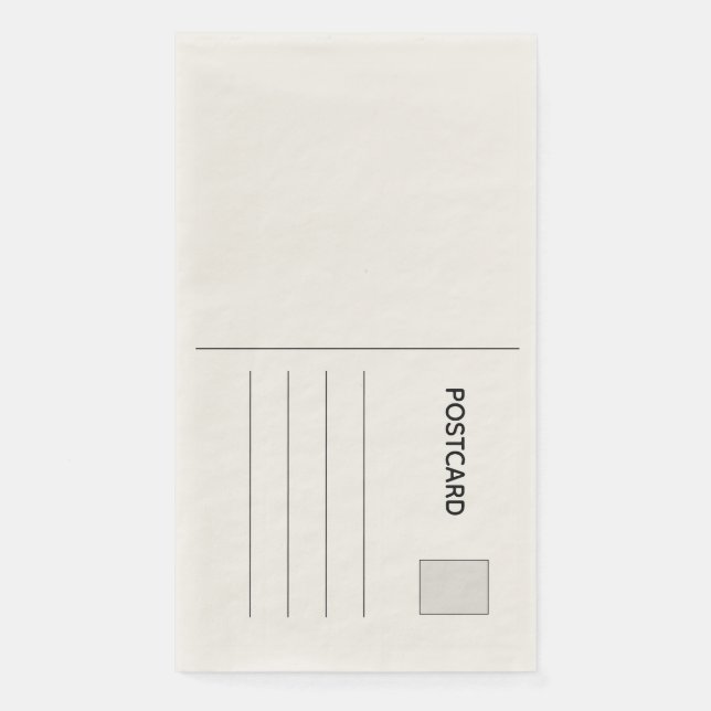 Postcard Paper Guest Towels (Front)
