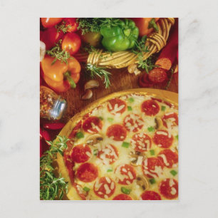 POSTCARD PEPPERONI PIZZA