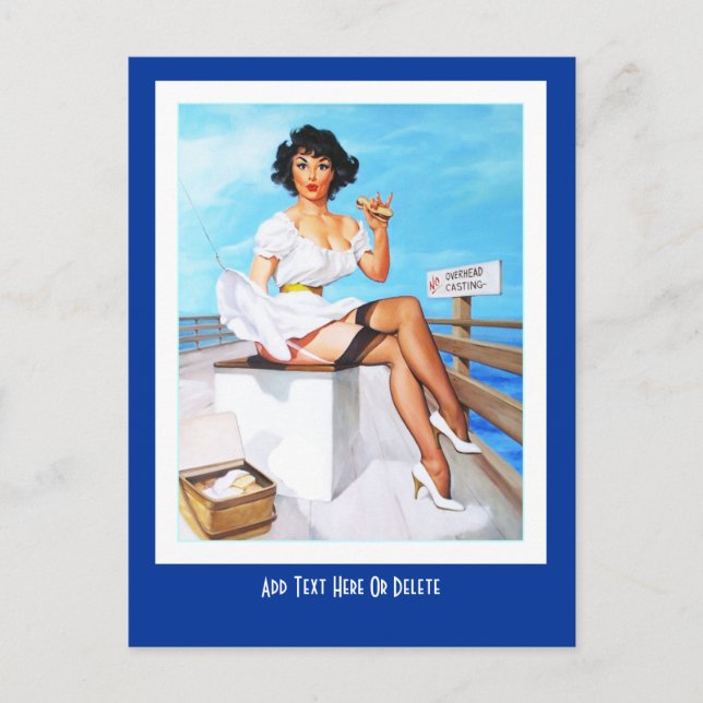 Postcard Pin up Girls Art Vintage Retro 93 (Front)