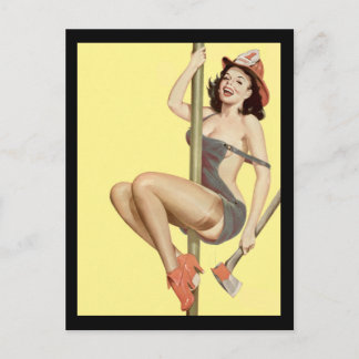 Postcard Pin up Girls Art Vintage Retro Print