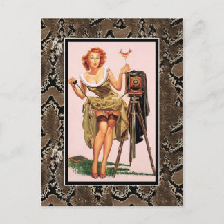 Postcard Pin up Girls Art Vintage Retro Print