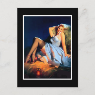 Postcard Pin up Girls Art Vintage Retro Print