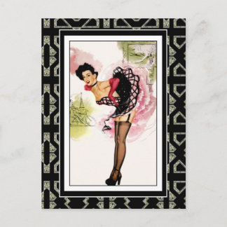 Postcard Pin up Girls Art Vintage Retro Print