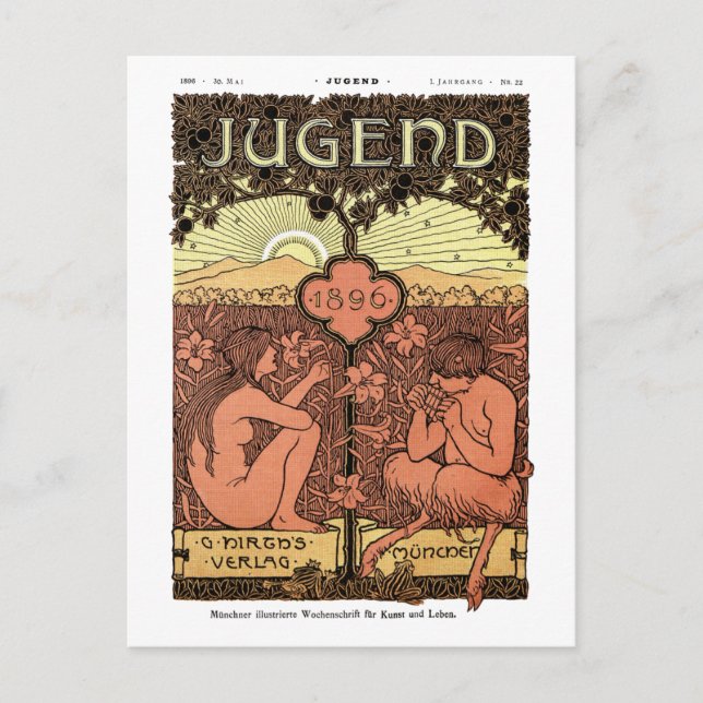 Postcard: Pipes of Pan - Jugend Magazine Postcard (Front)