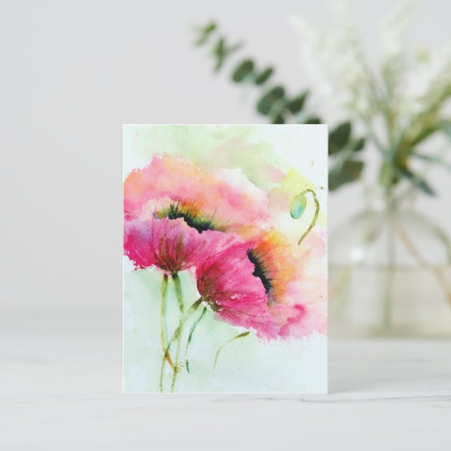 Postcard - Poppies (Standing Front)