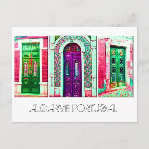Postcard Portuguese doors Postcard