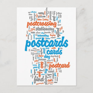 Postcard "Postcrossing red"