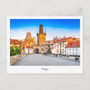 Postcard Prague in Czech Republic