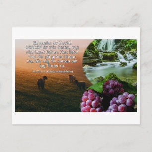 Postcard - Psalm 23: 1-2