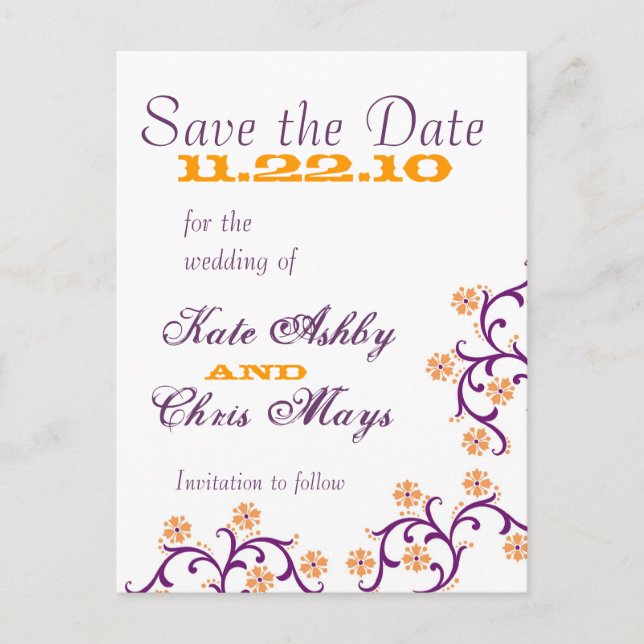 Postcard Purple-Orange (Front)