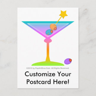 Postcard - RAINBOW MARTINI