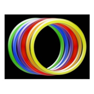 Postcard - Rainbow Rings