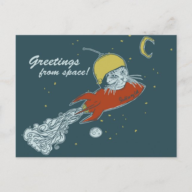 postcard - rocketship (Front)