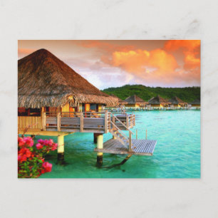 Postcard - Romantic Resorts Tahiti Bora Bora