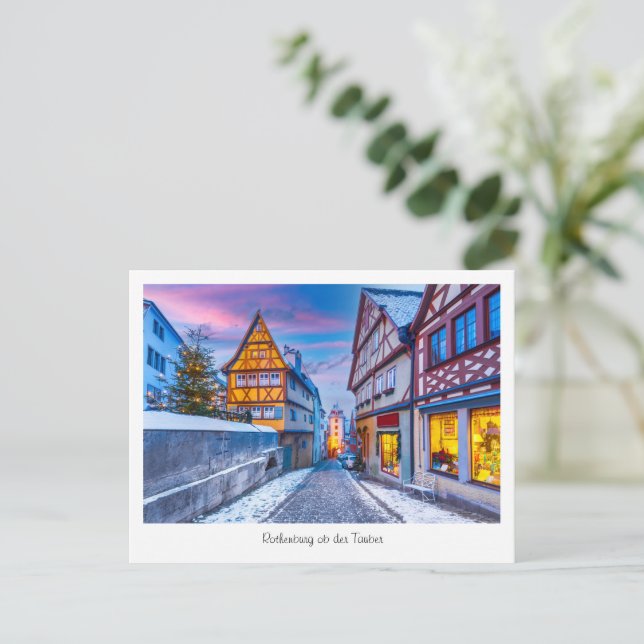 Postcard Rothenburg ob der Tauber, Germany (Standing Front)