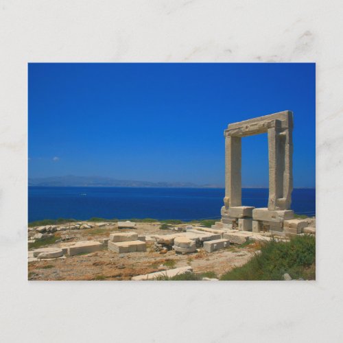 Postcard Ruins from Temple of Apollo on Naxos