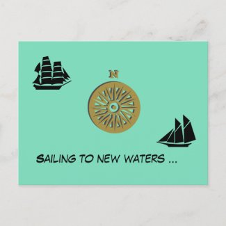 Postcard - Sailing to New Waters