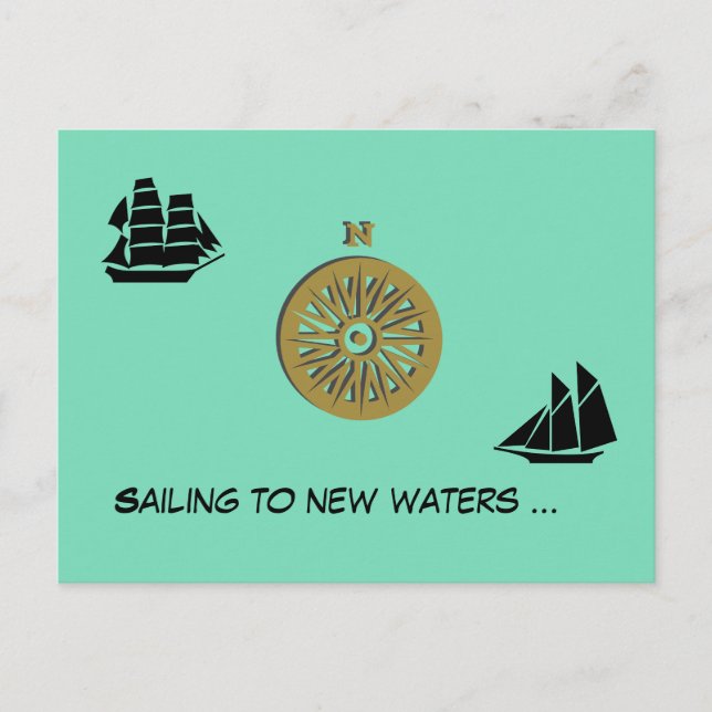 Postcard - Sailing to New Waters (Front)