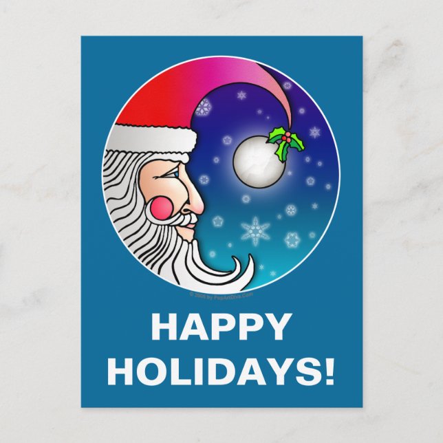 Postcard - Santa Moon (Front)