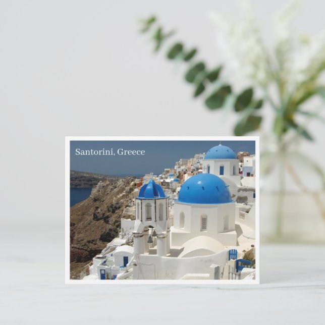 Postcard - Santorini Greece (Standing Front)