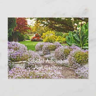 postcard, Schedel Arboretum and Gardens