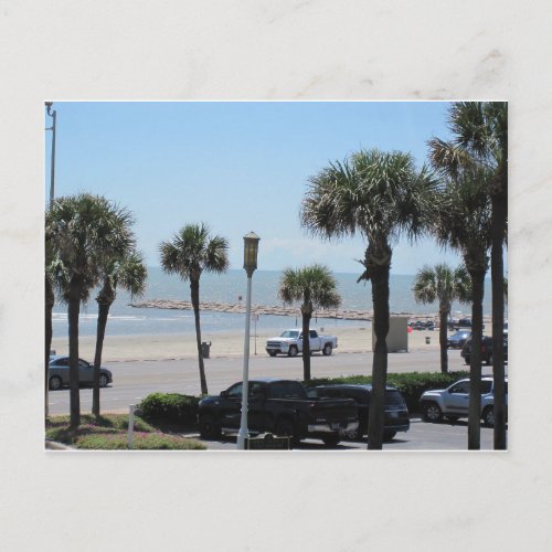 Postcard Seawall Boulevard _ Galveston Texas Postcard