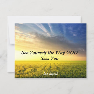 Postcard - See Yourself the Way GOD Sees You