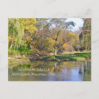 postcard, "Serene Scene at Side Cut Metropark" Postcard