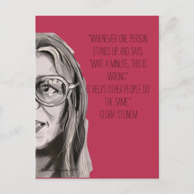 postcard Sisterhood series- Gloria (Front)