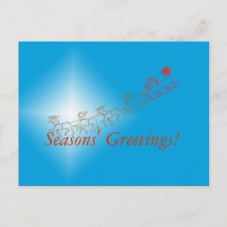 Postcard - Sleigh Greetings