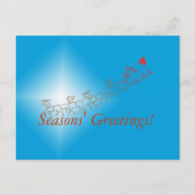 Postcard - Sleigh Greetings (Front)