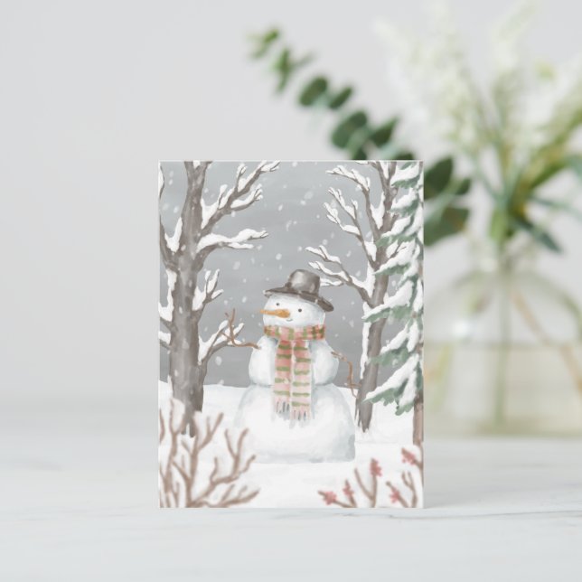 Postcard - Snowman (Standing Front)