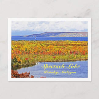 postcard, Spectacle Lake, Brimley, Michigan Postcard