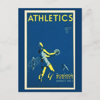 Postcard-Sports/Games-Vintage Sports Art 6 Postcard