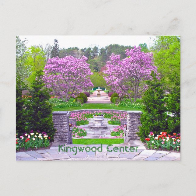 postcard, "Spring Arrives at Kingwood Center" Postcard (Front)