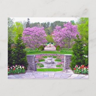 POSTCARD, SPRING GARDENS IN BLOOM/KINGWOOD CENTER