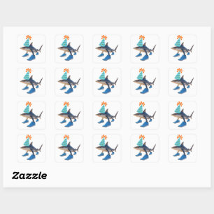 Postcard Square Sticker