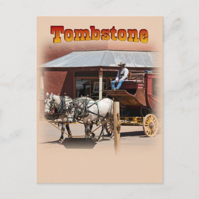 Postcard: Stagecoach Ride #1 (Portrait) Postcard (Front)