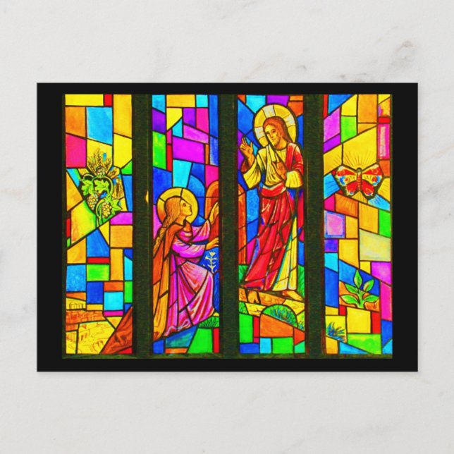 Postcard-Stained Glass-4 Postcard (Front)