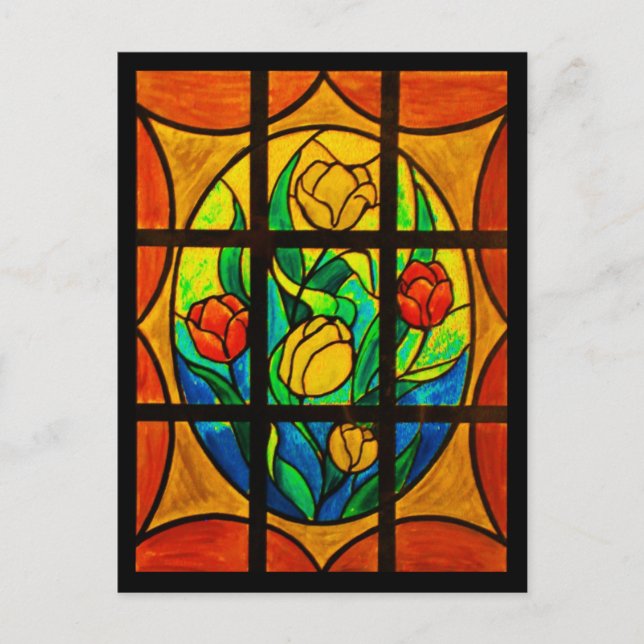 Postcard-Stained Glass-5 Postcard (Front)