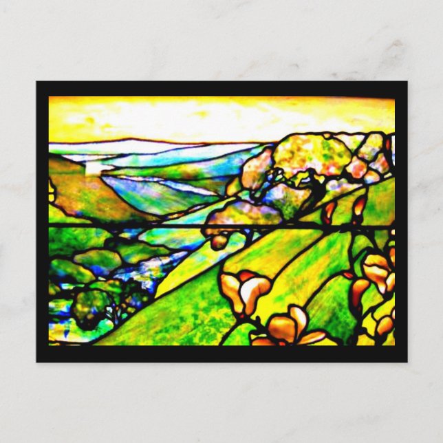 Postcard-Stained Glass-Louis Tiffany 5 Postcard (Front)