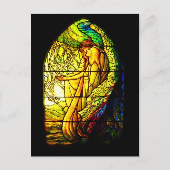 Postcard-Stained Glass-Tiffany 7 Postcard (Front)