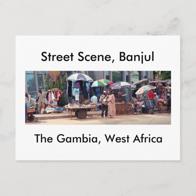 Postcard, Street Scene, Banjul Postcard (Front)