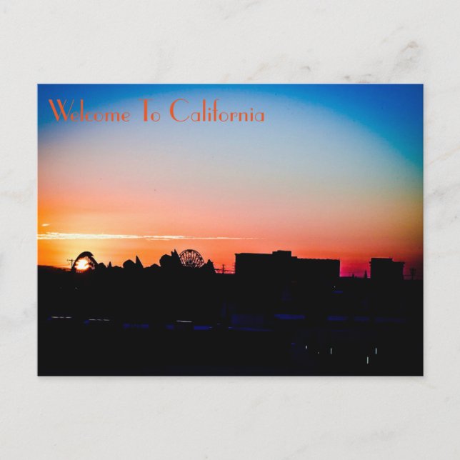 Postcard Sunset Anaheim (Front)